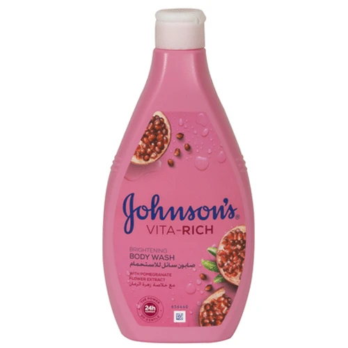 Johnsons Vita Rich Brightening Body Wash With Pomegranate Flower Extract - 400ml