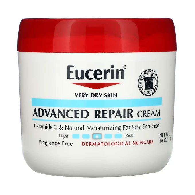 Eucerin Advanced Repair Cream Fragrance Free for Dry Skin - 454g