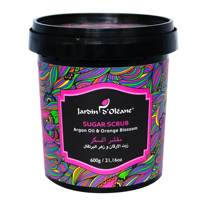 Jardin d'Oleane Argan Oil And Orange Blossom Sugar Scrub - 600g
