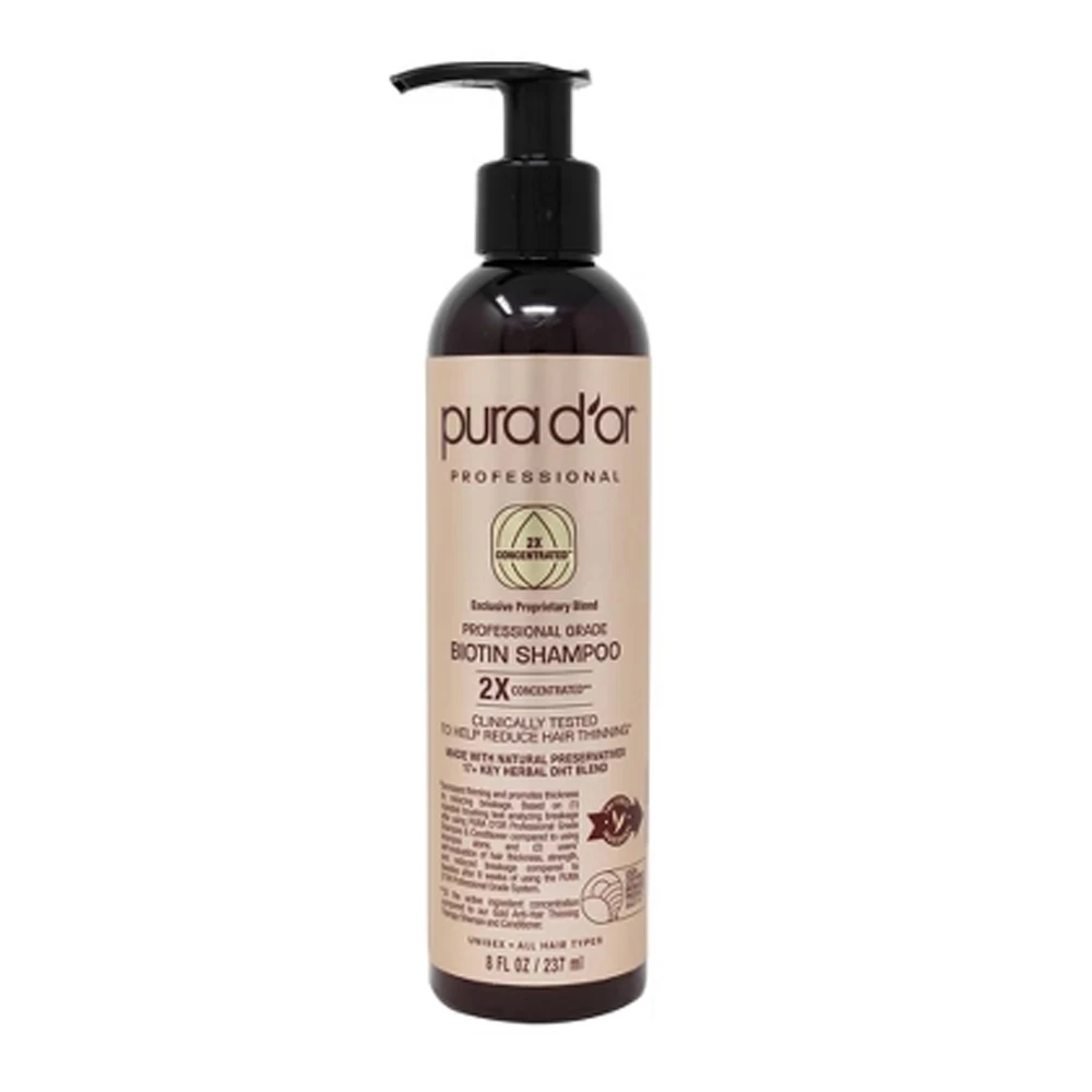 Pura d'or Professional Grade Biotin Shampoo - 237ml