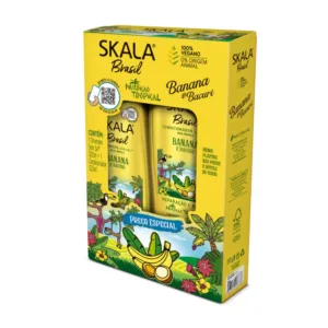 Skala Shampoo & Conditioner Banana e Bacuri Kit - 325 Ml