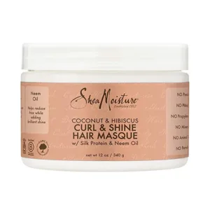 Shea Moisture Coconut & Hibiscus Curl & Shine Hair Masque - 326g
