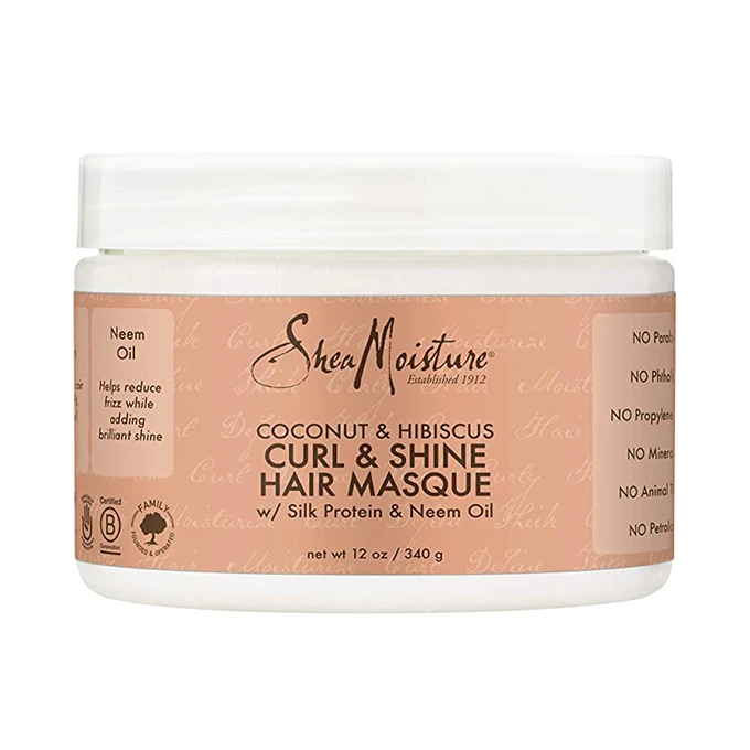 Shea Moisture Coconut & Hibiscus Curl & Shine Hair Masque - 326g