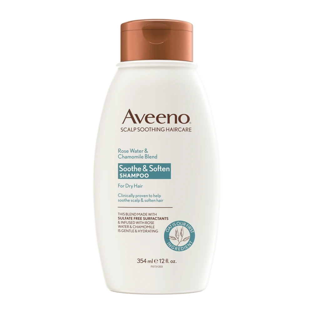 Aveeno Rosewater & Chamomile Blend Shampoo For Dry and Sensitive Scalp - 354 ml