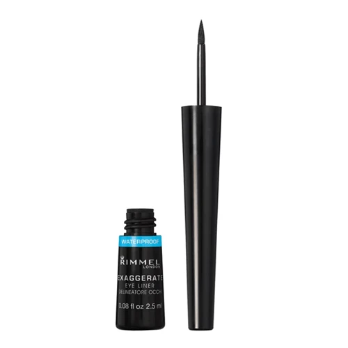 Rimmel London Exaggerate Waterproof Liquid Eye Liner - 003 Glossy BlackBlack