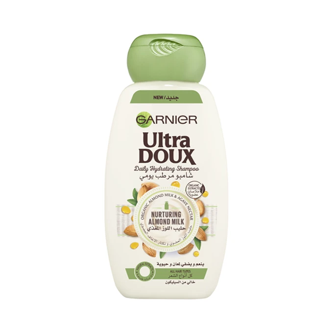 Garnier Ultra Doux Nurturing Almond Milk Daily Hydrating Shampoo -  400ml