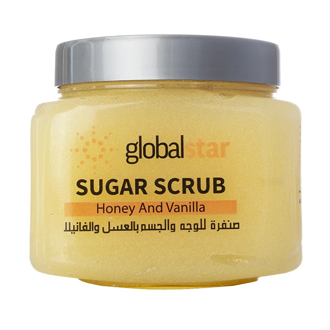 Globalstar Face & Body Sugar Scrub With Honey And Vanilla - 600gm