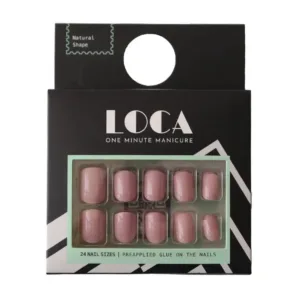 Loca Press On Nails Pink Nude Oval Shape (14)