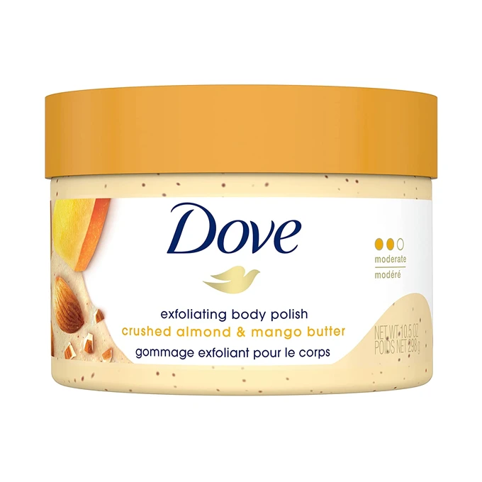 Dove Exfoliating Body Polish With Crushed Almond & Mango Butter - 298gm