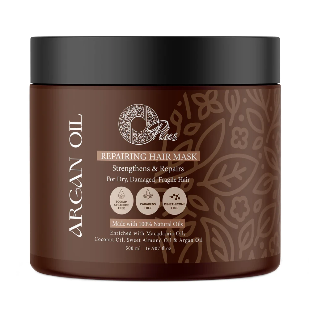 O Plus  Hair mask Argan with 100% natural oils - 500 ml