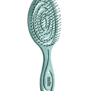 Mella Naturals Hair Detangling Brush For Curly, Stright and Dry Hair - Green