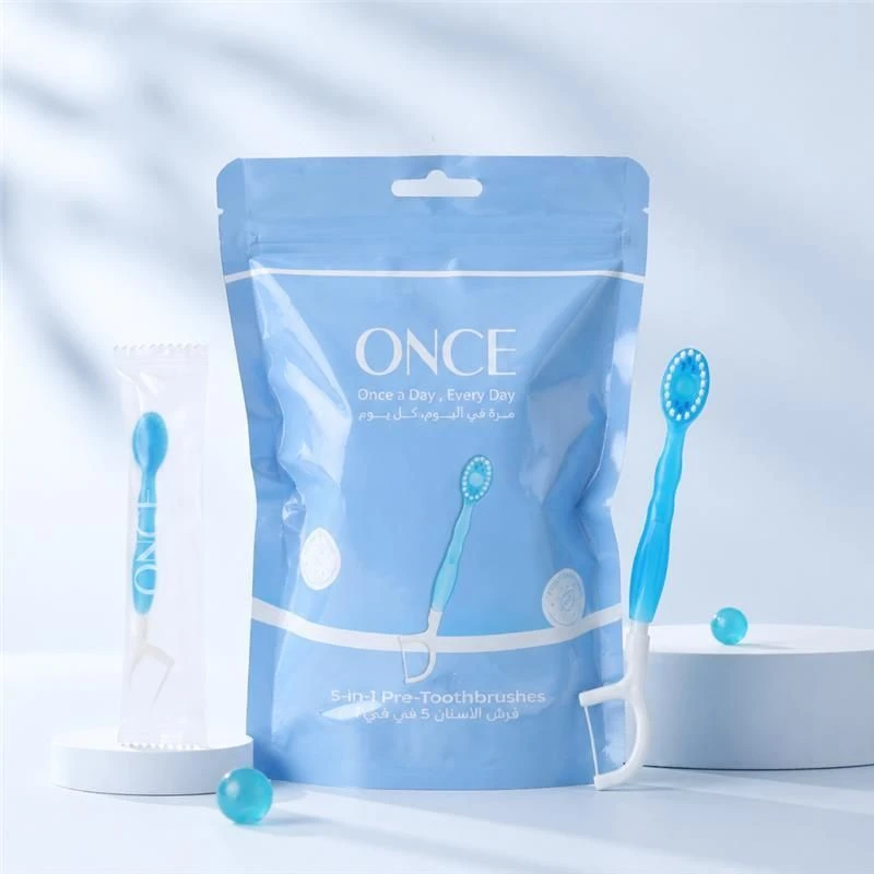 Once 5-in-1 Pre-Pasted Toothbrushes - 12 Pcs