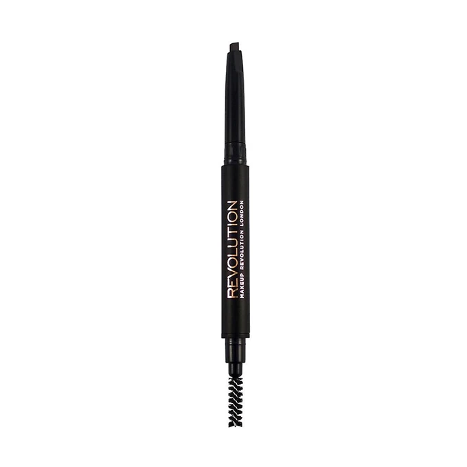 Revolution Duo Brow Pencil - Dark Brown