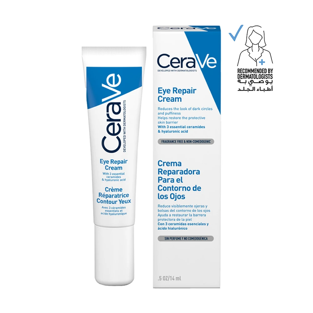 Cerave Eye Repair Cream for Dark Circles and Puffiness with Hyaluronic Acid - 14 ml