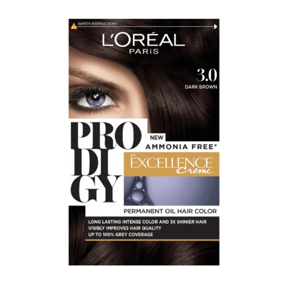 LOreal Paris Prodigy Hair Color - 3.0 Dark Brown