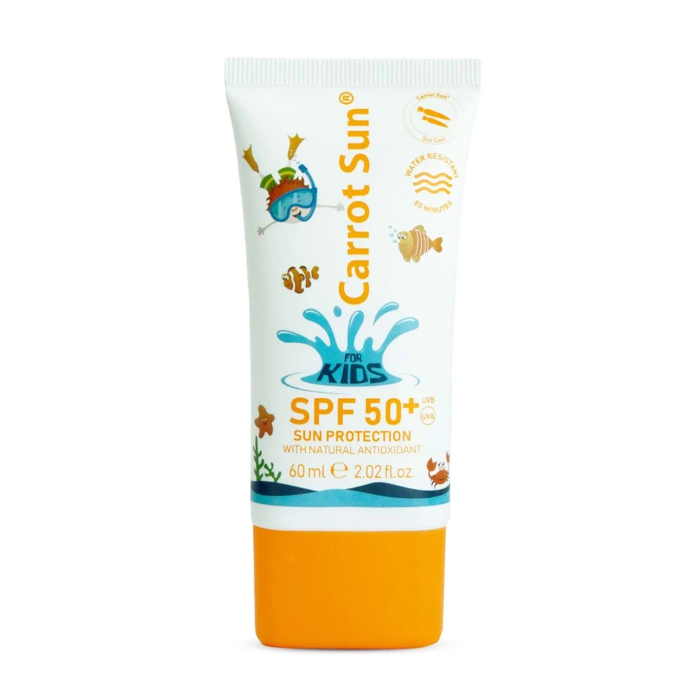 carrot sun Sunscreen cream for kids spf +50 - 60 ml