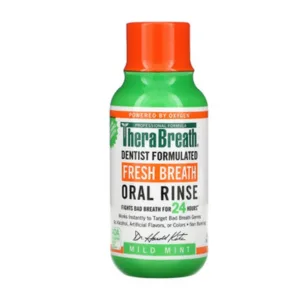 TheraBreath Mild Mint Flavor Mouth Rinse - 3oz