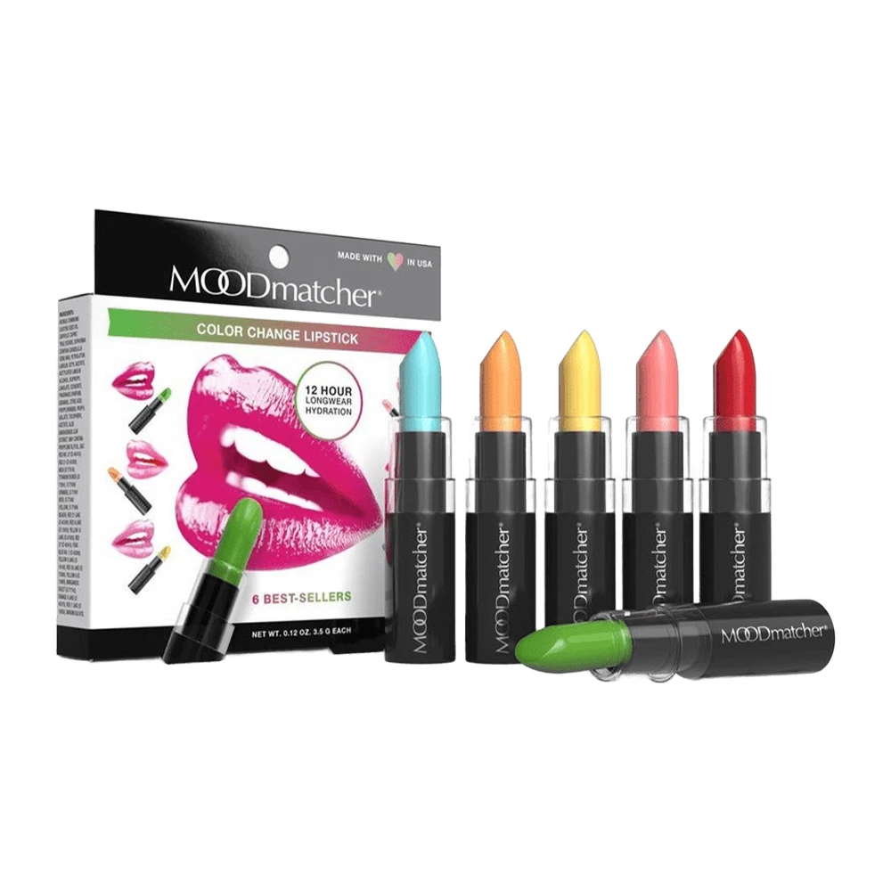 Mood Matcher Color Changing Lipstick Set - 6 Colors