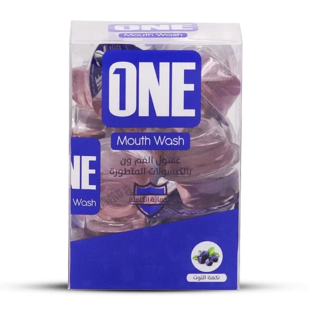 One Mouthwash Capsules in Blueberry Flavor - 20 Capsules x15ml
