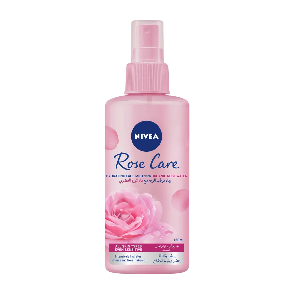 Nivea Rose Care Face Hydrating Mist With Organic Rose Water-150ml