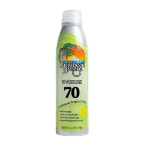 Caribbean Breeze SPF 70 Sunscreen Spray - 156 g