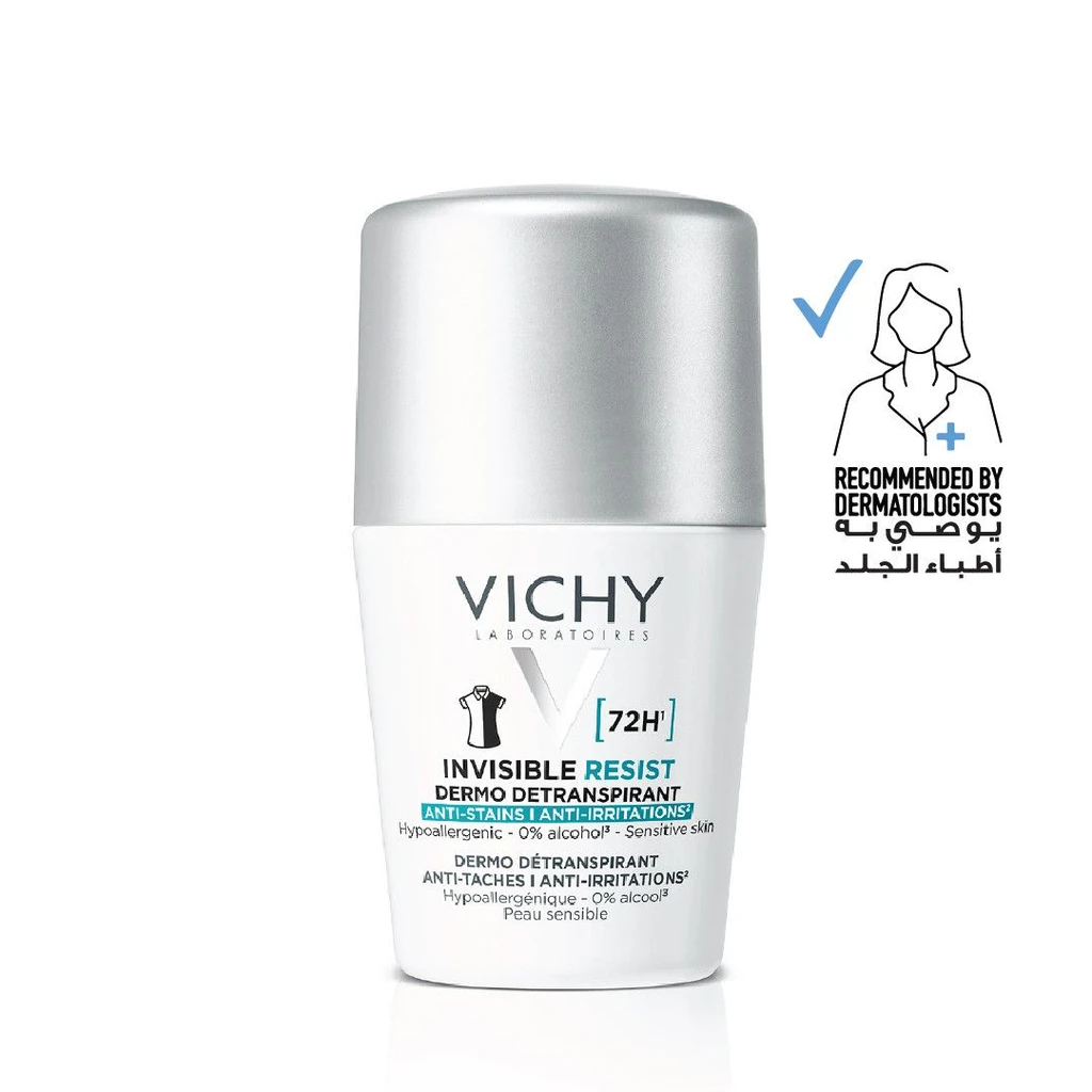 Vichy Invisible Resist 72Hr Roll-On Deodorant - 50ml