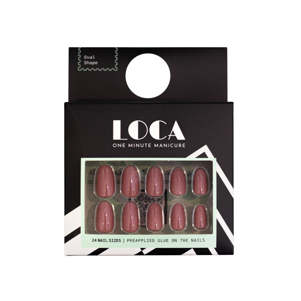 Loca Nails Pink Nude Oval ShapeN30
