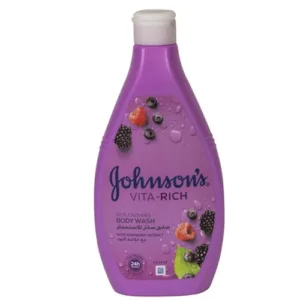Johnsons Vita Rich Replenishing Body Wash With Raspberry Extract - 400ml