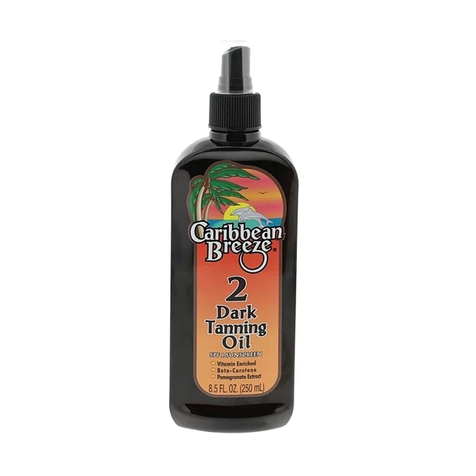 Caribbean Breeze SPF 2 Dark Tanning Oil -250ml