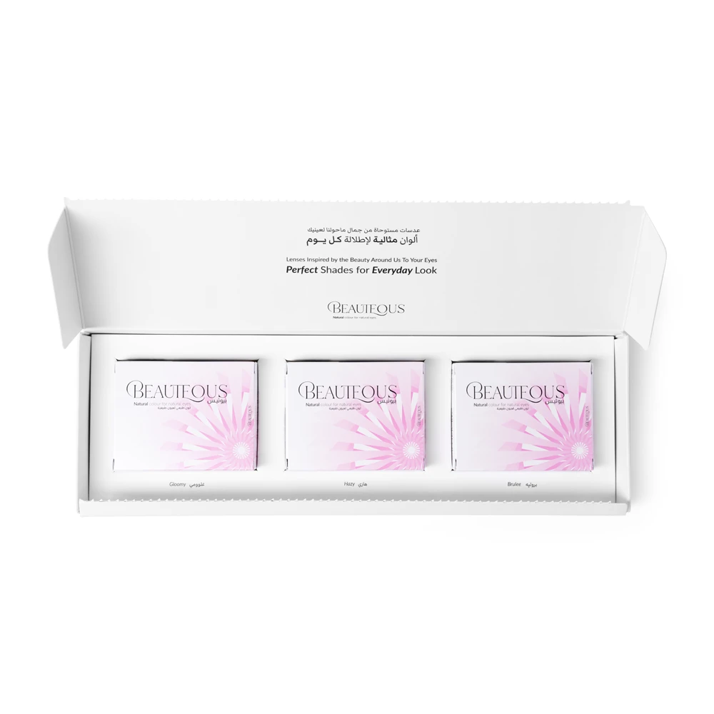 Beauteous Color Contact Lenses Exclusive Set - Hazy & Gloomy & Brulee
