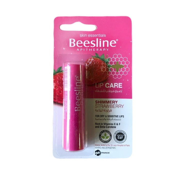 Beesline Shimmer Strawberry Lip Care - 4g