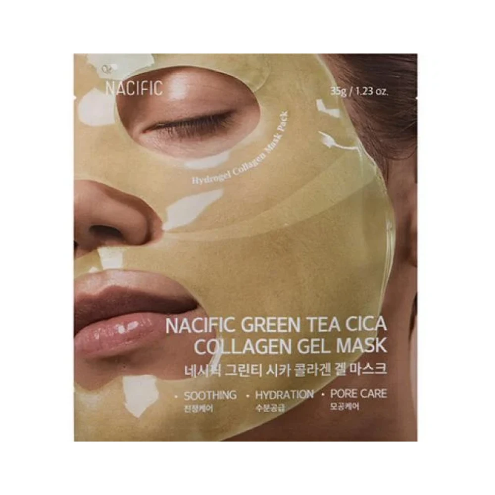 Nacific Green Tea Cica Collagen Gel Mask - 35gm