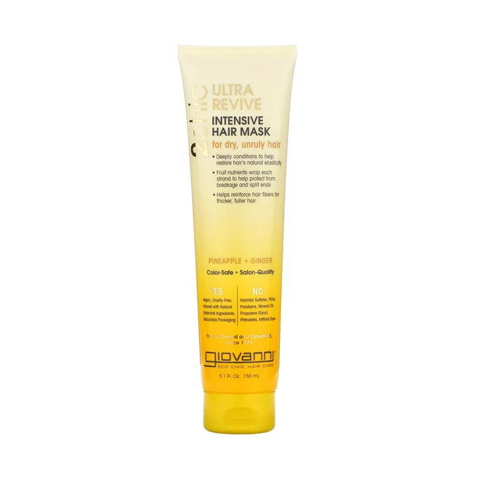Giovanni 2chic Ultra-Revive Intensive Hair For Dry Unruly Hair Mask Pineapple + Ginger - 150ml
