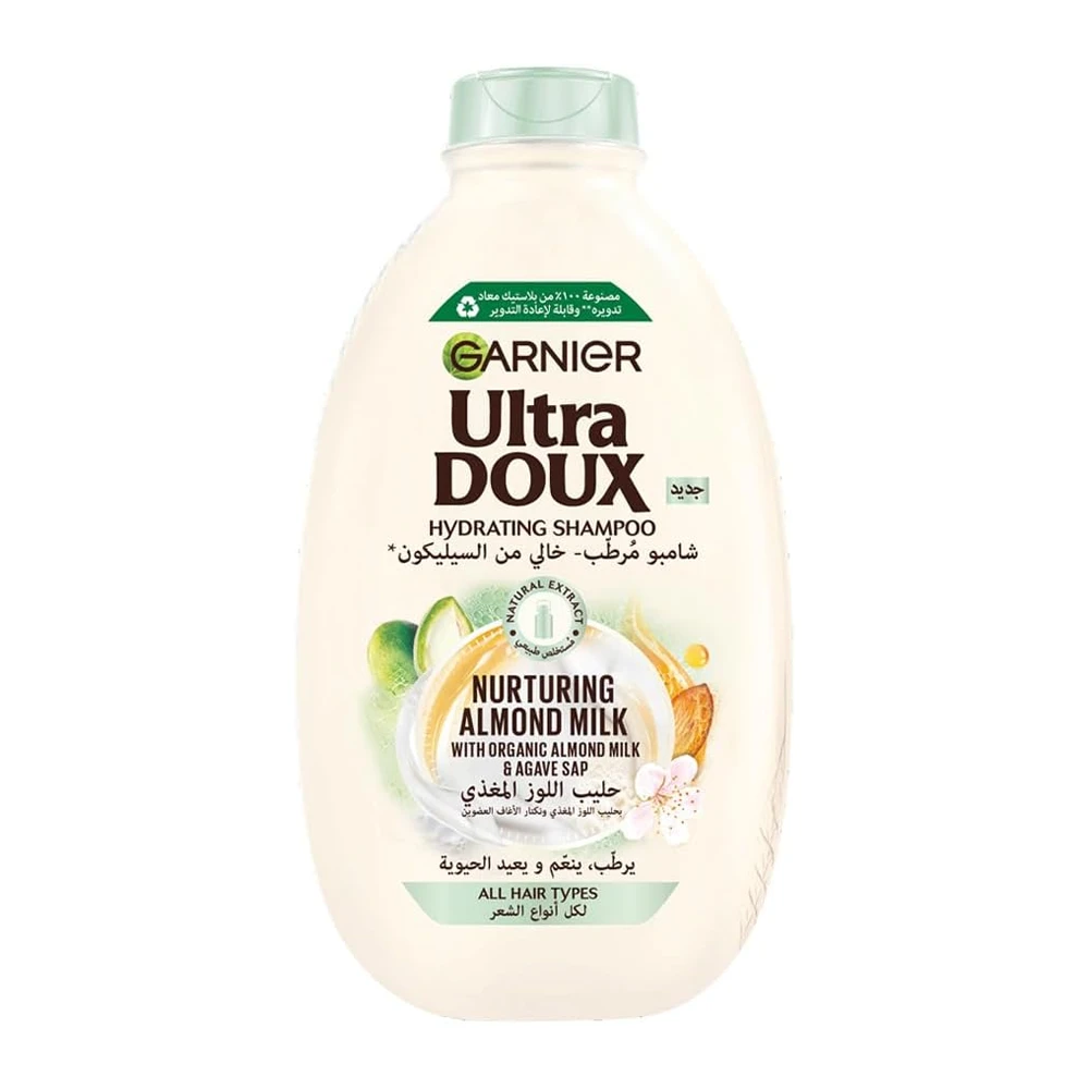 Garnier Ultra Doux Nurturing Almond Milk Daily Hydrating Shampoo - 600ml