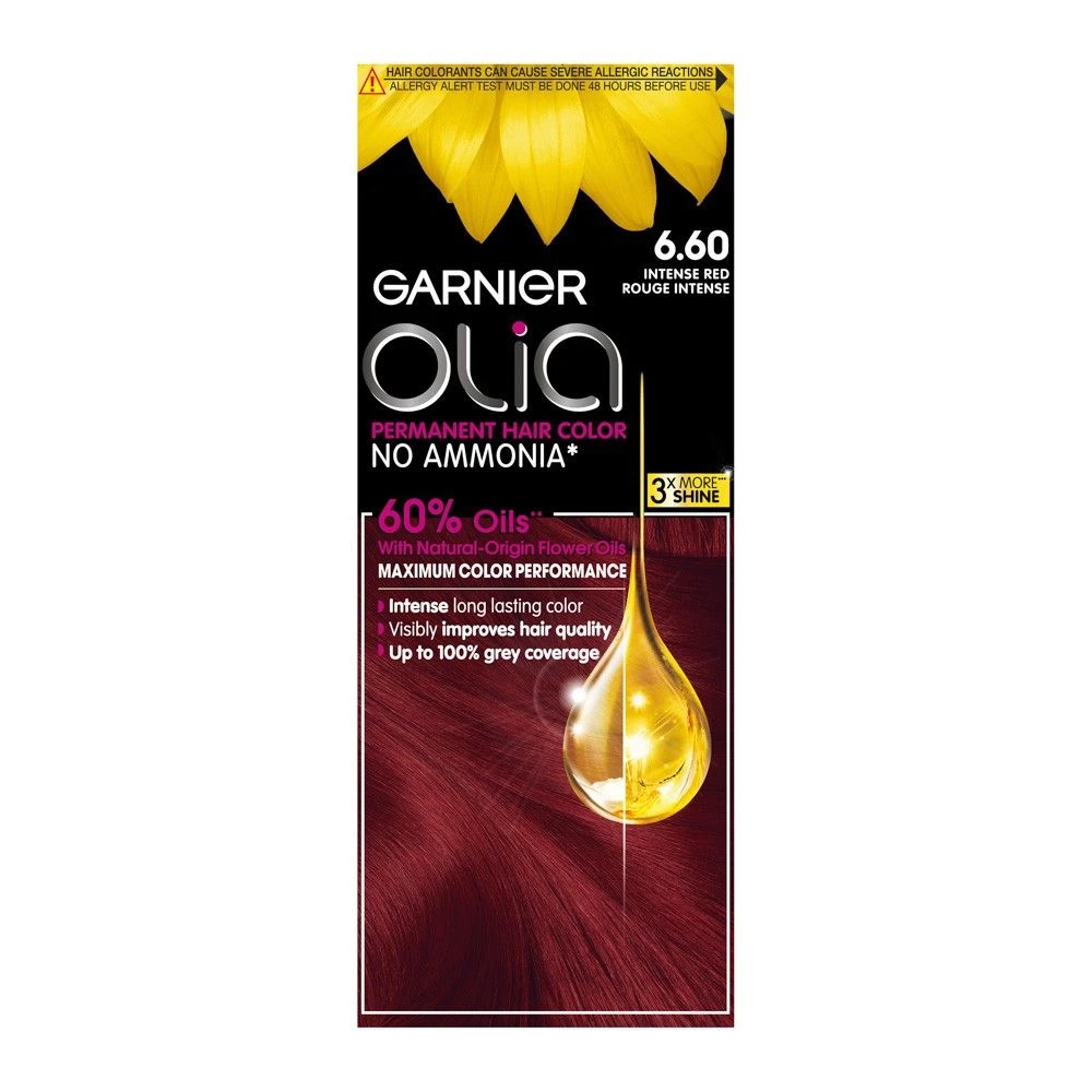 Garnier Olia No Ammonia Permanent Hair Color - Intense Red