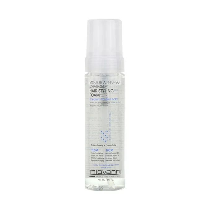 Giovanni Mousse Air-Turbo Charged Hair Styling Foam Medium-to-Firm Hold - 207ml
