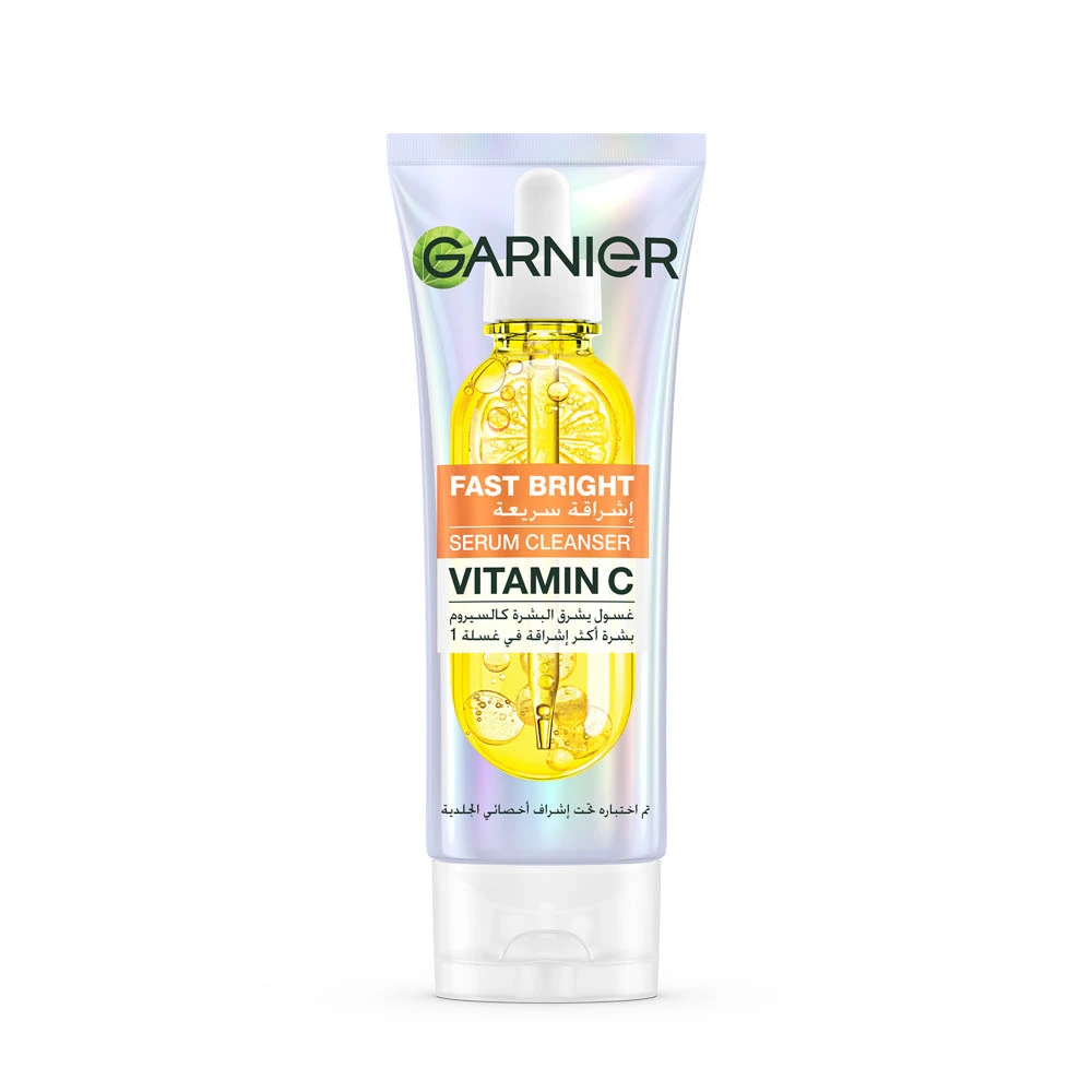 Garnier Skinactive Fast Bright Vitamin C Serum Cleanser Facewash - 100 Ml