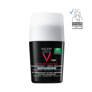 Vichy 72Hr Extreme Control Anti-Perspirant Roll-on For Men -50 ml