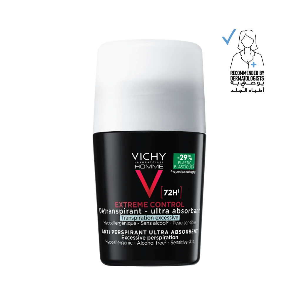 Vichy 72Hr Extreme Control Anti-Perspirant Roll-on For Men -50 ml