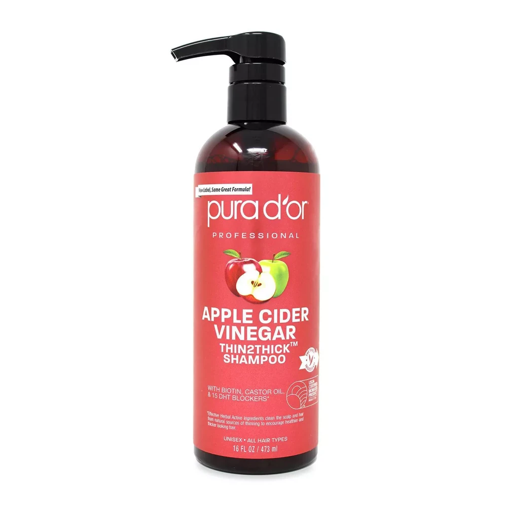 Pura d'or Apple Cider Vinegar Thin2Thick Shampoo - 473ml