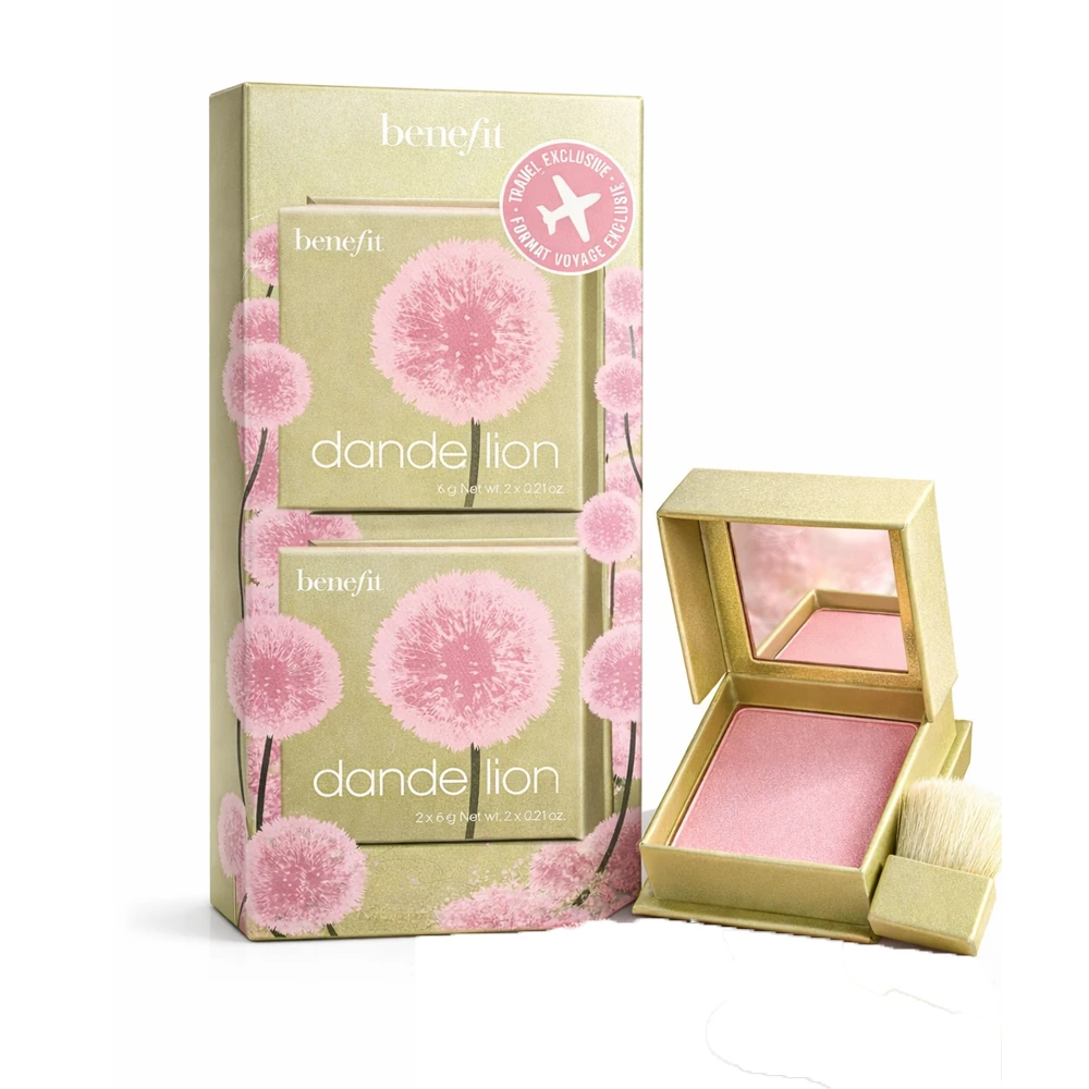 Benefit Dandelion Blush Travel Set - Baby Pink - 2 Pieces