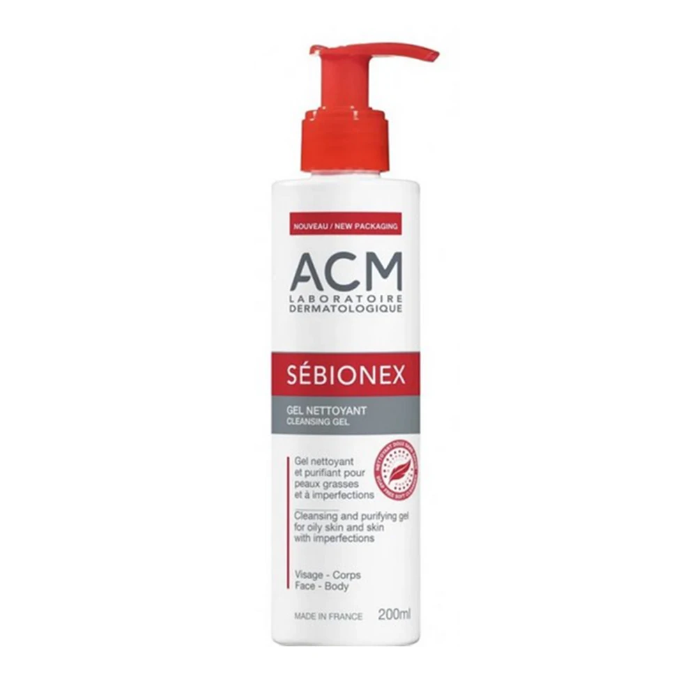 Acm Sebionex Cleansing Gel Purifies Oily Skin - 200 Ml