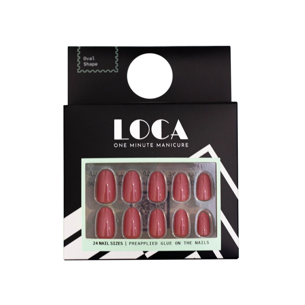 Loca Nails Pink Oval ShapeN31