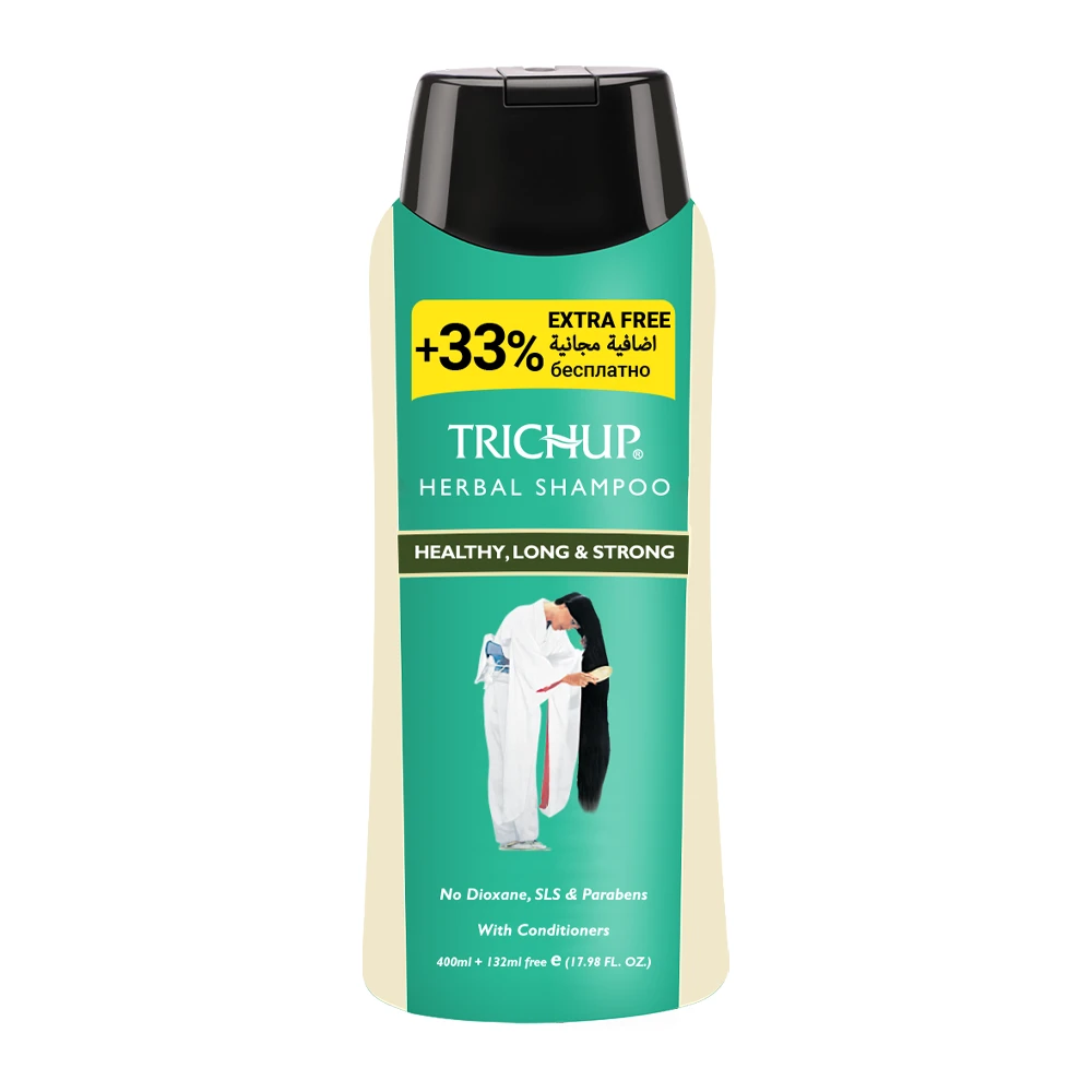 Trichup Herbal Shampoo For Healthy Long And Strong Hair - 400ml + 132 Free