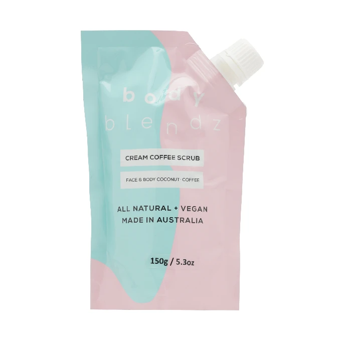 bodyblendz Cream Shimmer Scrub Face & Body Coconut Coffee - 150g