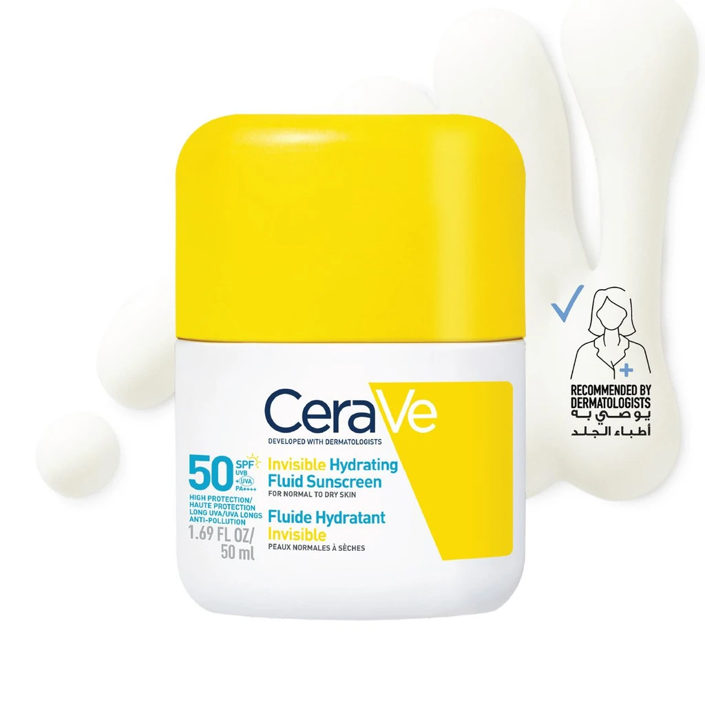 CeraVe Invisible Hydrating Fluid Sunscreen SPF50 - 50ML