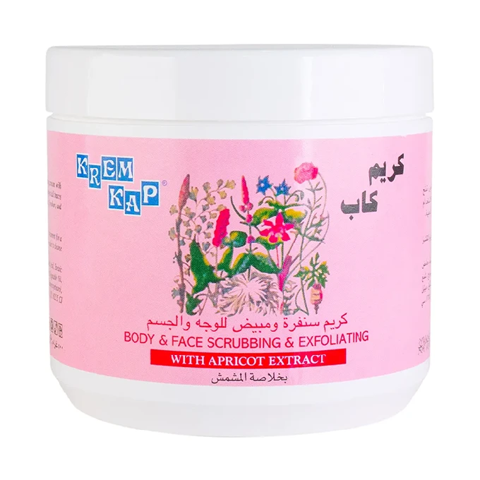 Krem Kap Body & Face Scrubbing & Exfoliating With Apricot Extract Cream - 500g