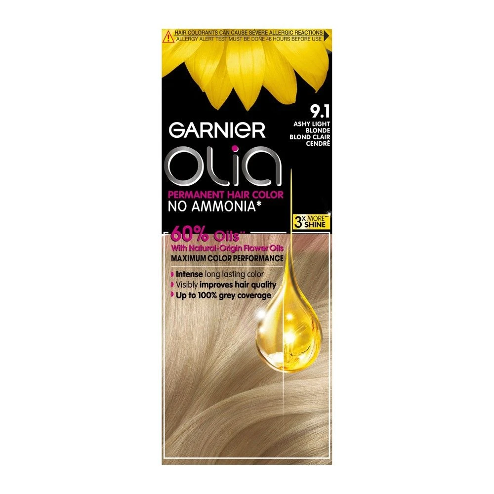 Garnier Olia No Ammonia Permanent Hair Color - Ashy Light Blonde