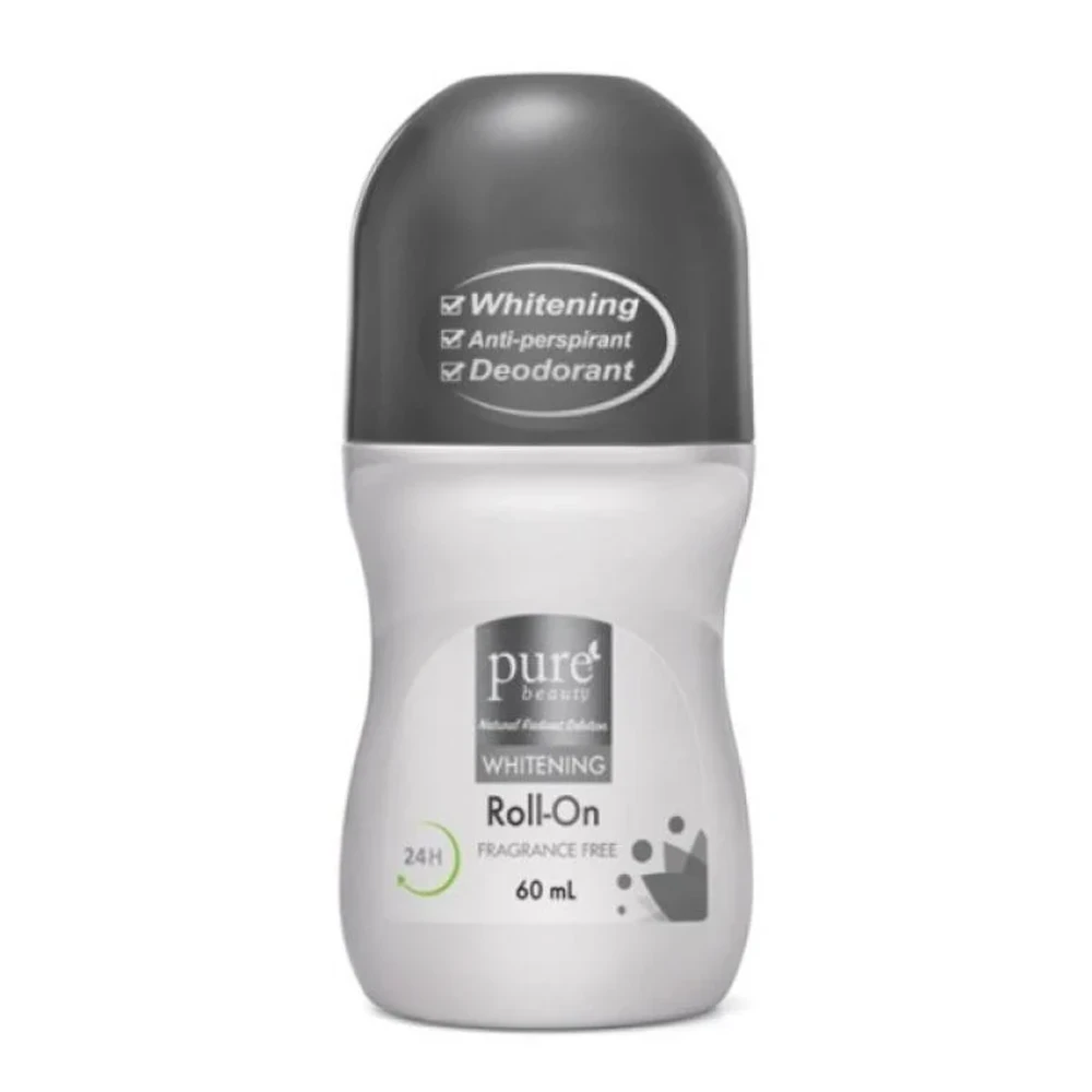 Pure Beauty Whitening Anti-perspirant Fragnance Free Roll-On Deodorant - 60ml