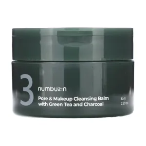 Numbuzin No.3 Pore & Makeup Cleansing Balm With Green Tea and Charcoal - 85 g